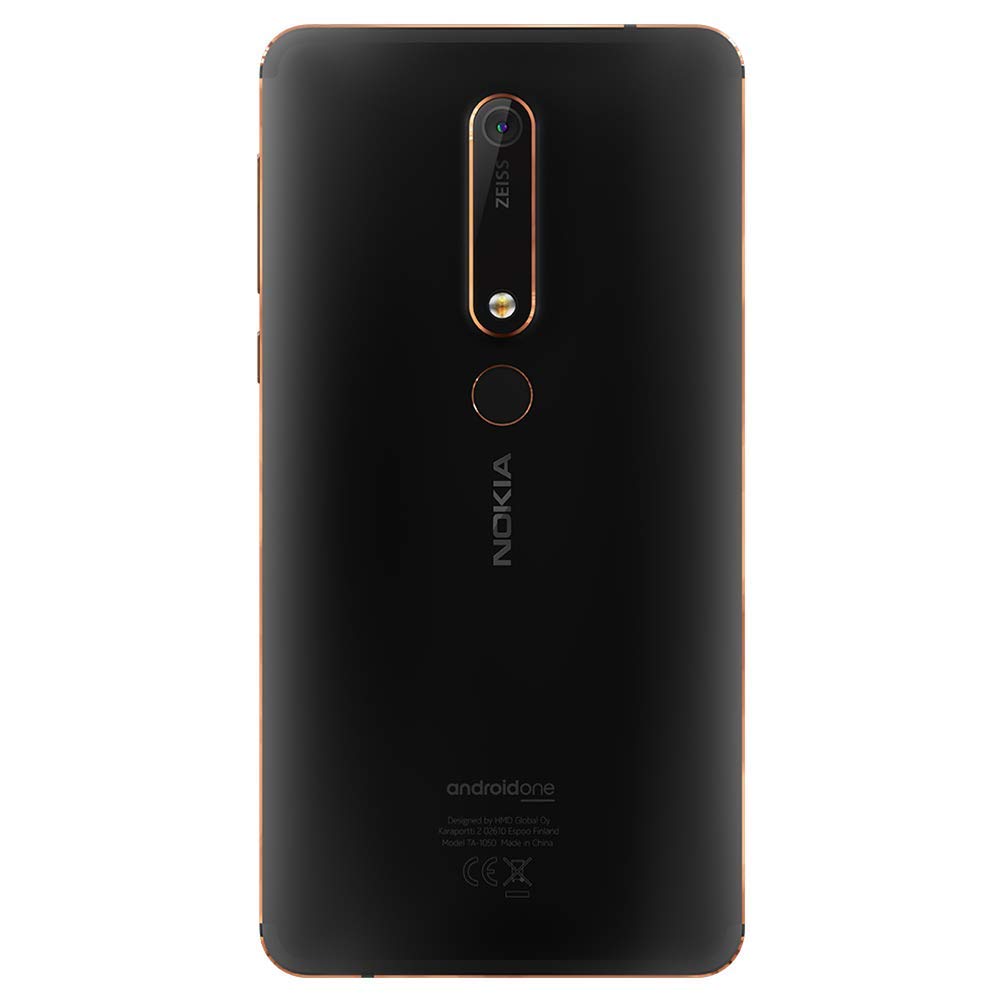 Nokia 6.1 (2018) - Android One (Oreo) - 32 GB - Dual SIM Unlocked Smartphon