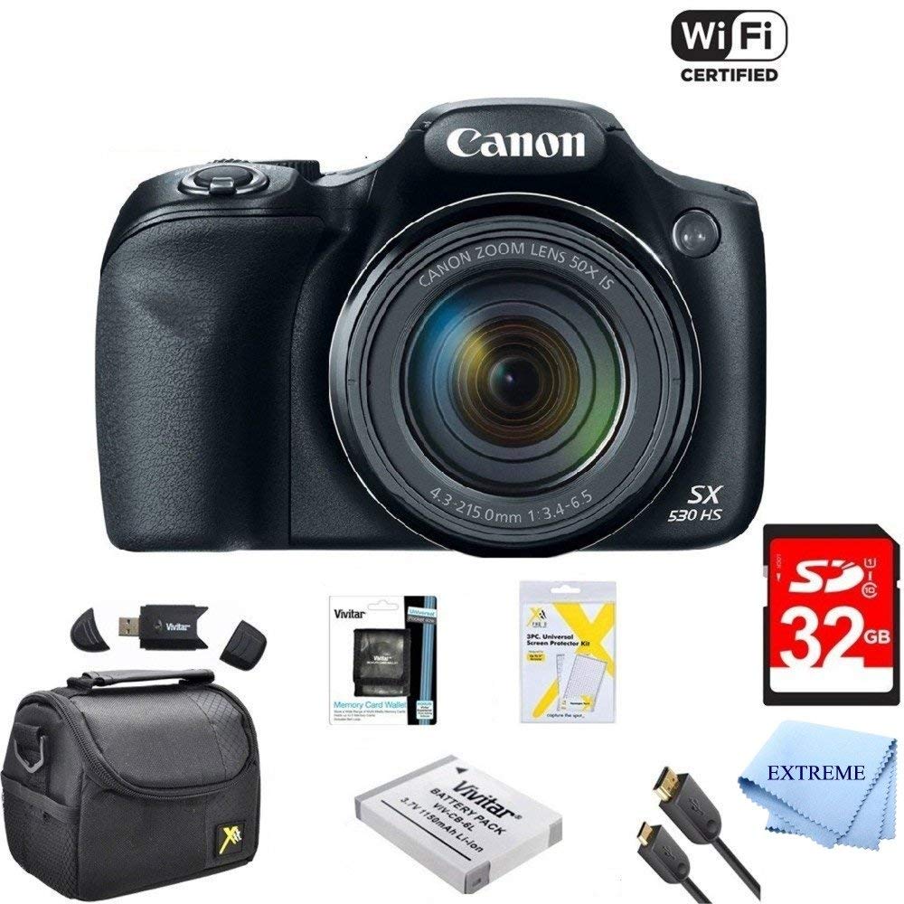 Canon Powershot SX530 HS 16MP Wi-Fi Super-Zoom Digital Camera 50x Optical